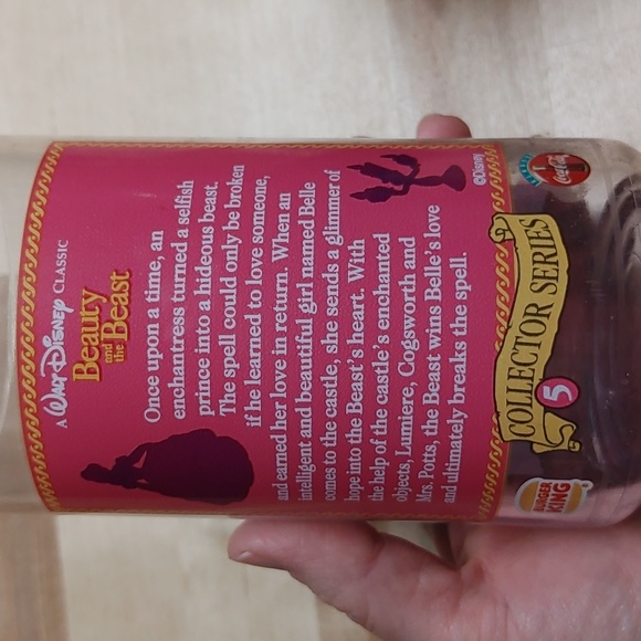 Disney Beauty and the Beast Burger King Collector's Cup Vintage - Picture 11 of 13